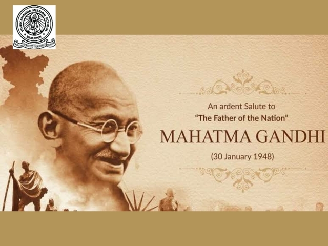 Tribute to Mahatma Gandhi on his death anniversary