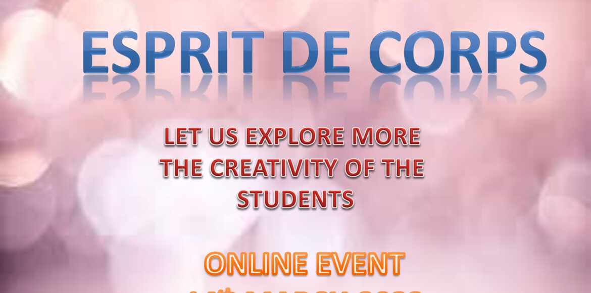 “ESPRIT DE CORPS”: ONLINE EVENT PRESENTED BY VMS