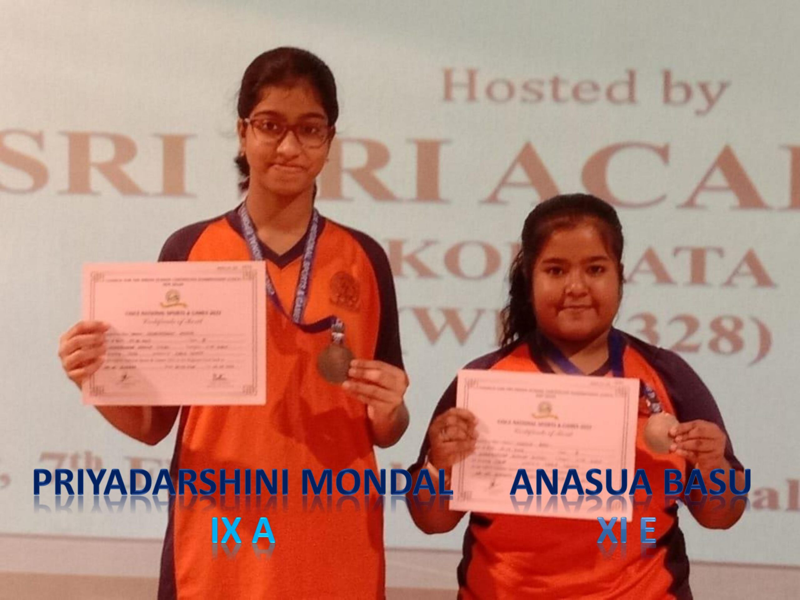 ACHIEVEMENT AT NATIONAL LEVEL IN CISCE REGIONAL UNDER 19 GIRLS’ TT TOURNAMENT