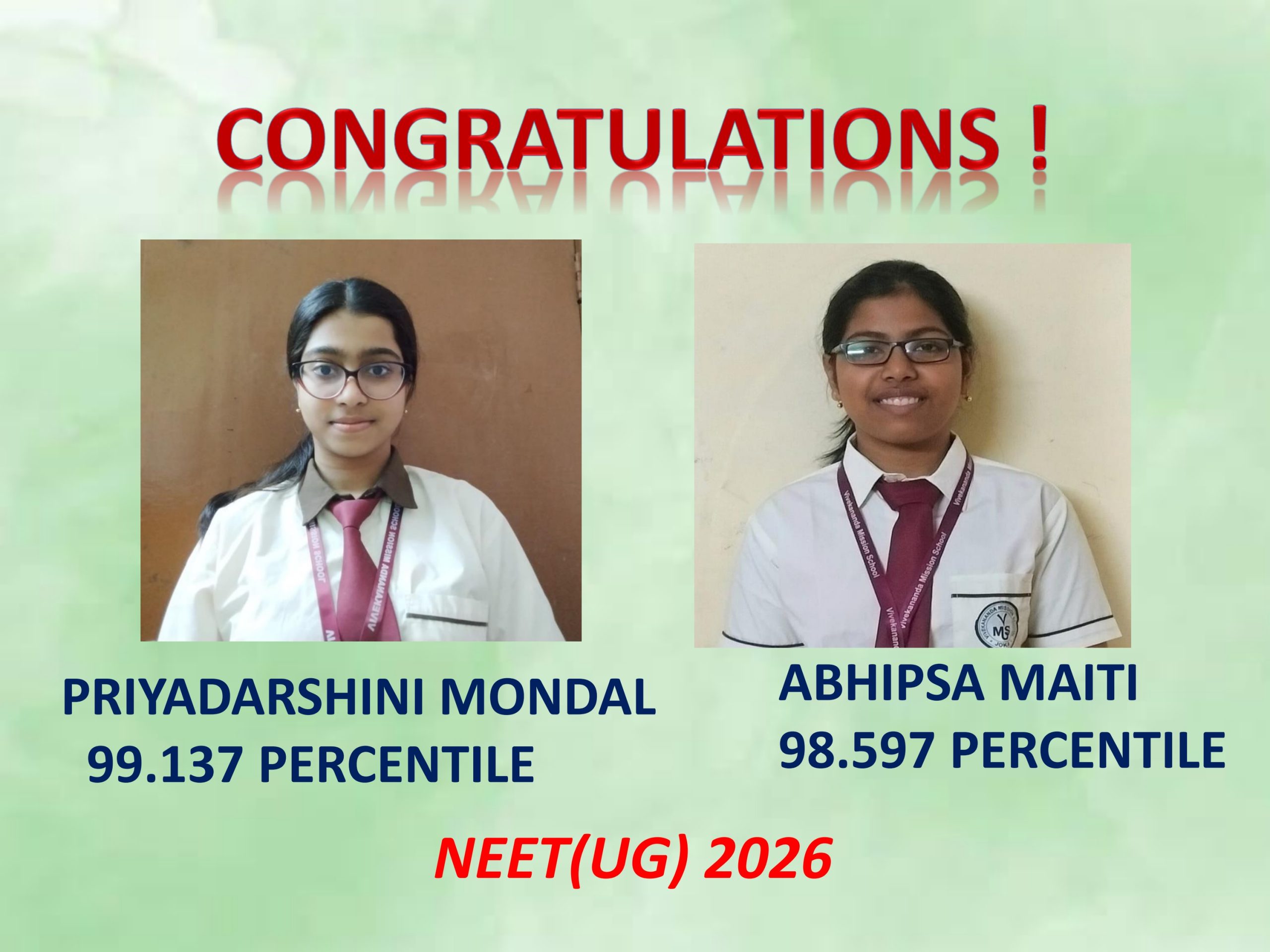 PRIYADARSHINI ABHIPSA NEET(UG) 2026