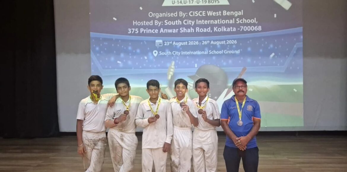 3rd POSITION IN CISCE REGIONAL UNDER-14 CRICKET TOURNAMENT