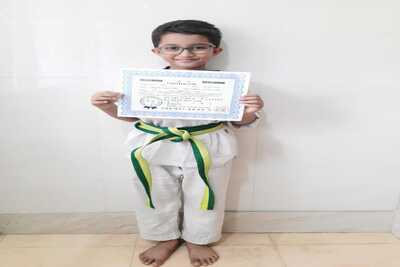 7th POSITION[KEUP YELLOW ONE] IN 23rd TAEKWONDO PROMOTION TEST