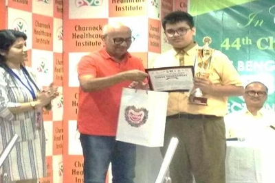 ACHIEVEMENT IN WEST BENGAL SCHOOLS’ RAPID RATING U-15 CHESS TOURNAMENT HELD IN CHARNOCK HEALTHCARE INSTITUTE